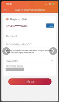Đăng ký e-mobile banking Agribank qua điện thoại 