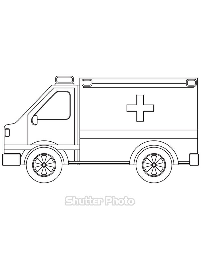 Cách vẽ xe cứu thương