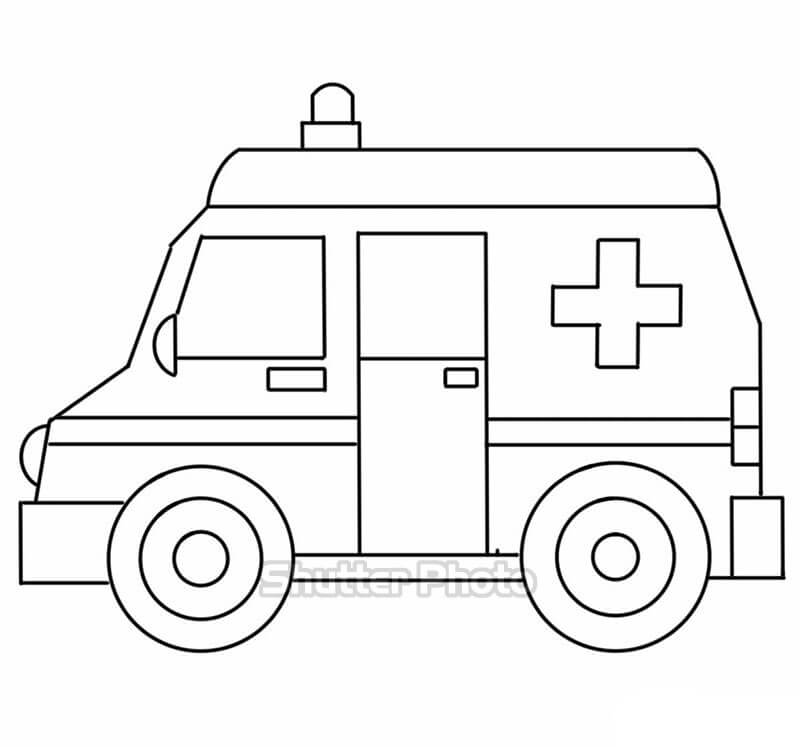 Cách vẽ xe cứu thương