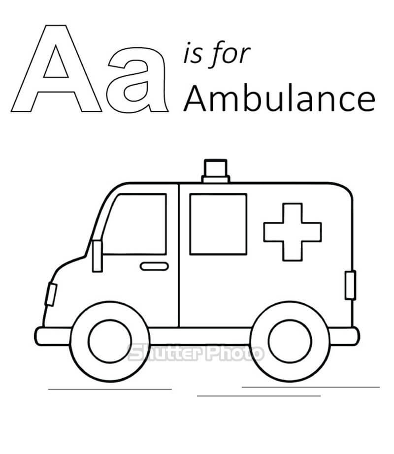 Hình vẽ xe cứu thương