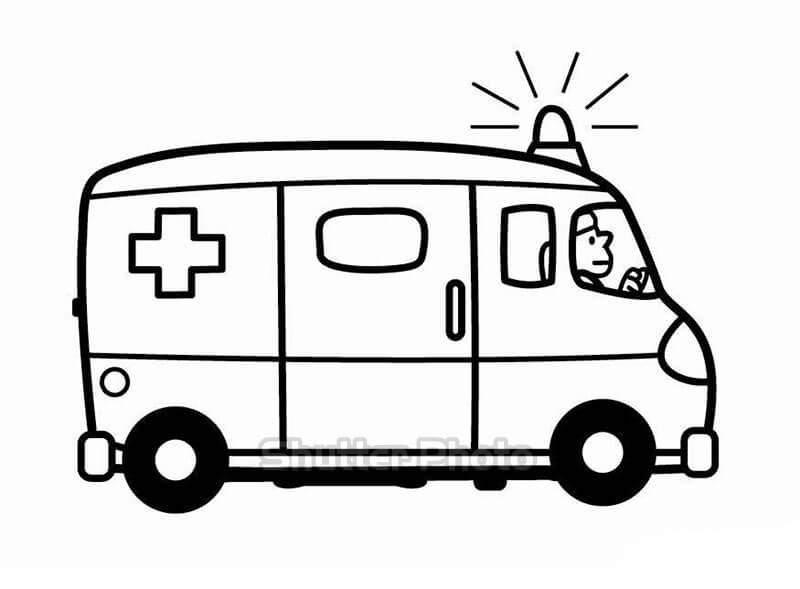 Hình vẽ xe cứu thương