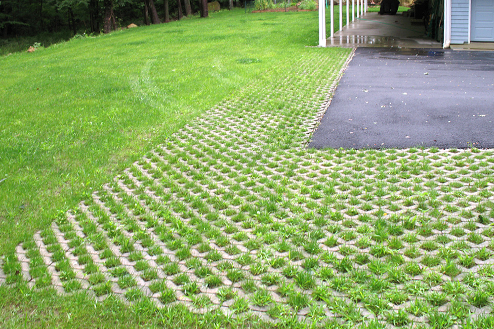 Gạch block trồng cỏ lát sân