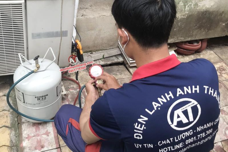Quy trinh nap gas may lanh